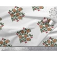 thumbnail image 3 of Soimoi Georgette Viscose Fabric Leaves & Floral Block Print Sewing Fabric Yard 42 Inch Wide, 3 of 3