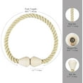 thumbnail image 2 of Magnetic Curtain Tiebacks 4 Pack Cotton Boho Curtain Tie Back Decorative Rope Holdbacks for Curtains Draperies Outdoor Window Treatment Holdbacks, Cream, 2 of 12