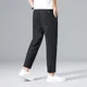 thumbnail image 4 of Pantalones casuales de verano para hombre, pantalones masculinos de seda fría, nuevos pantalones de calle clásicos, pantalones largos de algodón y poliéster de talla grande, 4 of 4