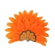 thumbnail image 2 of Sombrero de jefe indio, tocado de plumas, diadema para disfraz de adulto para fiesta y espectáculo. Naranja, 2 of 9
