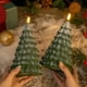 thumbnail image 4 of Adornos Navideños de Vinilo para Árbol de Navidad con Luz Nocturna | Juego de 2 | Funcionan con Pilas | Material de Pvc | 17,2 X 10,8 X 10,8 Cm | Decoración Navideña, 4 of 7