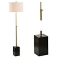 thumbnail image 6 of JONATHAN Y Lafayette 65" Adjustable Height LED Floor Lamp, Brass/Black, 6 of 9
