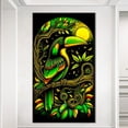 thumbnail image 1 of Cuadros Decorativos Pintura de diamante 5D DIY Taladro redondo completo Tucán Decoración del hogar Arte Artesanía (A7590) Wdftyju embutido en tela, 1 of 7