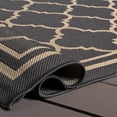 thumbnail image 5 of Safavieh Courtyard Alina Geometric Quatrefoil Indoor/Outdoor Area Rug, Anthracite/Beige, 6'7" x 6'7" Round, 5 of 12