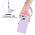 thumbnail image 5 of Compatible with iPhone 14 Wallet Case with Credit Card Holder & Cash Slot, RFID Blocking Durable PU Leather Flip Magnetic Protective Stand Cover Wrist Strap Women Men,Purple, 5 of 6