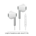 thumbnail image 3 of Binmer Earphone In Ear Universal Wired K Song Female Male Wire Controlled Half In Ear Earplugs With Microphone, 3 of 7