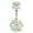 Silver, variant on 14G Titanium Belly Button Rings, Internally Threaded Belly Piercing, Round Rose Cut CZ Navel Rings for Women