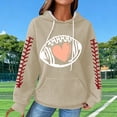 thumbnail image 2 of Camisas de Manga Larga Casual de las Mujeres Impresión No Estructurada Bolsillo Sudadera con Capucha para la Moda de Verano de Primavera, 2 of 5