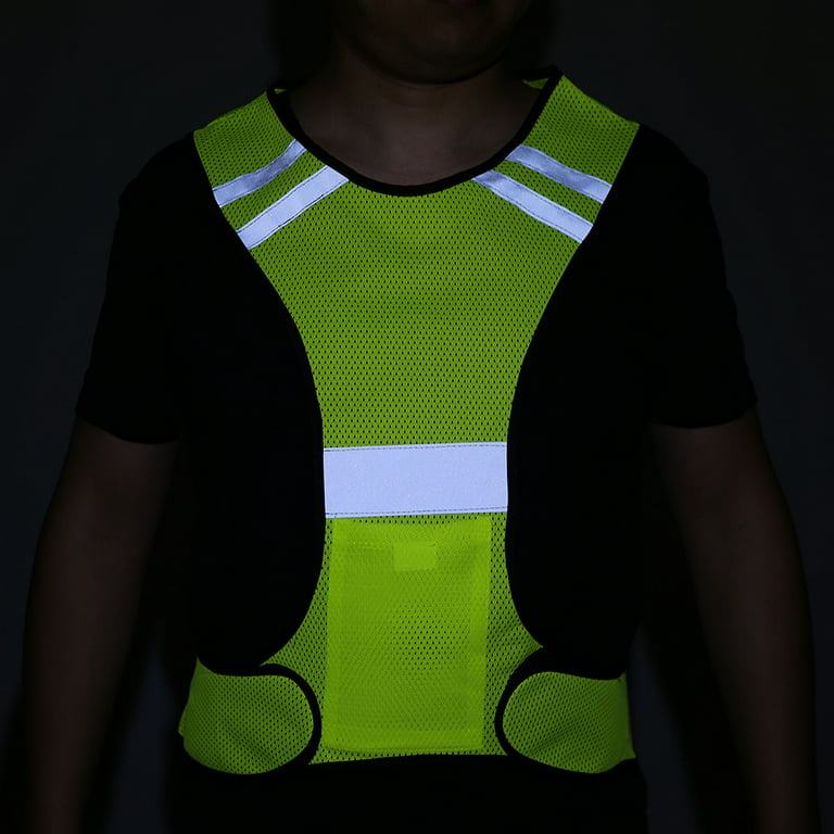 Glow Running Vest, BLACK