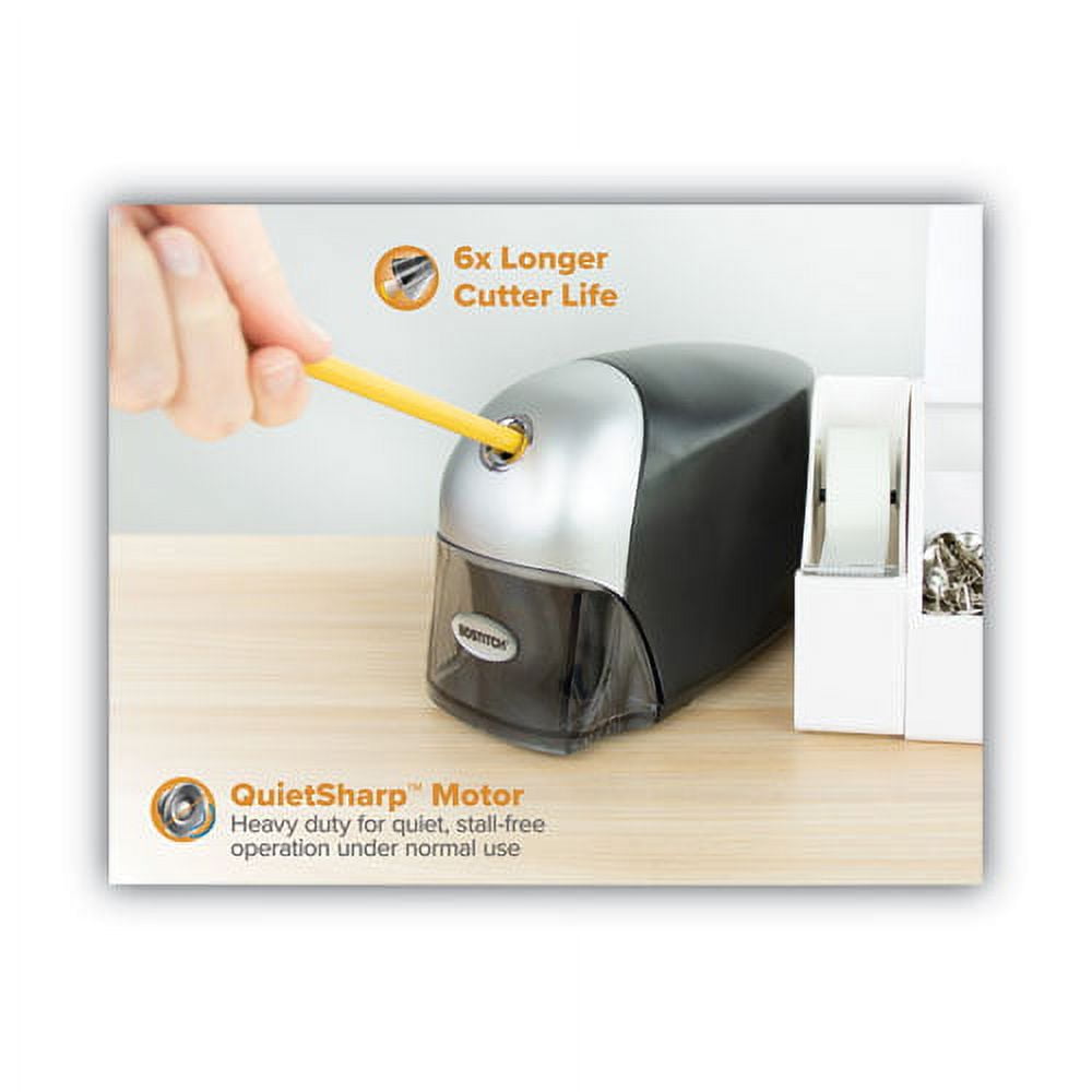 "Quietsharp Executive Electric Pencil Sharpener, Ac-Powered, 4 X 7.5 X 5, Black/graphite | Bundle of 2 Each"
