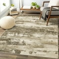 thumbnail image 3 of KUETH Modern Abstract Area Rugs 8x10 for Living Room Bedroom Stain Resistant Machine Washable Large Brown Rug Soft Throw Rugs, Low-Pile Floor Carpet with Non Slip Backing for Dining Room, 3 of 8