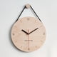 thumbnail image 4 of Reloj de pared de cuerda colgante de madera, estilo nórdico japonés, reloj creativo simple, reloj de pared decorativo para sala de estar y hogar, 4 of 6