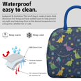 thumbnail image 3 of Womens DarkBlue Cartoon Dinosaurs PartyElements Pattern Lunch Box for Work,Insulated Lunch Bag for Women,Loncheras Para Mujer,Leakproof Adult Lunch Bag for Work,Beach,Travel,Picnic,Camping, 3 of 7