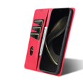 thumbnail image 3 of Decase Premium Leather Wallet Case for Samsung Galaxy S25,with 3 Card Slots, Cash Pocket, Magnetic Closure, Slim & Stylish Folio Case, PU+TPU Shockproof Durable Protective Phone Case,Red, 3 of 9