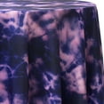 thumbnail image 1 of Ultimate Textile Tie-dye Purple 90-Inch Round Patterned Tablecloth, 1 of 2