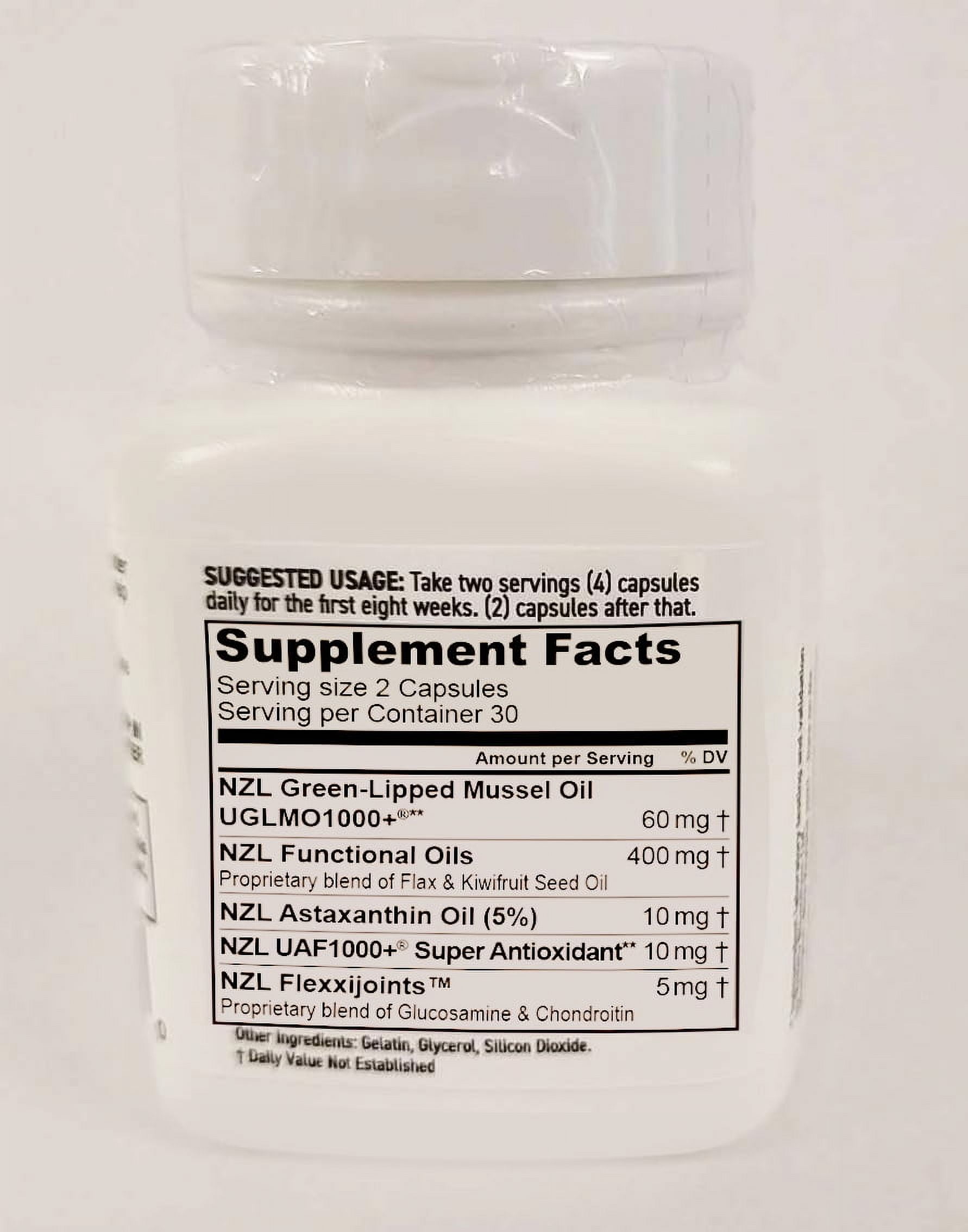 OmegaNZL Original Omega-3 Joint Support Supplement, Green-Lipped Mussel Oil, 4 Bottles, 240 Softgels