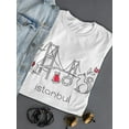 thumbnail image 3 of Istanbul Bosphorus Bridge Tea T-Shirt Women -Image by Shutterstock, Female x-Large, 3 of 4