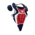 thumbnail image 5 of Wilson C200 Youth Baseball Catcher's Gear Kit - Navy/Scarlet (Ages 7-12), 5 of 7