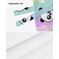 thumbnail image 6 of Cartoon Animal Panda Star Rainbow Stripes Window Valance Curtain Kitchen Cafe Short Curtains Living Room Tie-Up Valance Curtain, 6 of 6