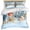Blue, variant on 3 Piece Blue Coastal Duvet Cover Set Twin Size,Microfiber Comforter/Quilt Cover with Corner Ties and 2 Pillowcases,Summer Nautical Beach Conch Starfish Coral All Season Bedding with Zipper Closure
