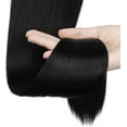 thumbnail image 3 of LAICAIW Extension Longue Queue de Cheval Droite 24 Pouces Enrouler Extensions de Cheveux Synthétiques à Clip pour Femmes, Noir Naturel, 3 of 7
