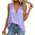 thumbnail image 6 of WRFWUL Womens Cotton Linen Tank Tops Deep V Neck Sleeveless Pleated Vest Loose Fit Solid Summer Casual Tank Shirts, 6 of 7