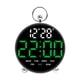 thumbnail image 2 of LED Digital alarma despertador brillo ajustable luz de fondo de retroiluminación de control de voz calendario para la oficina de guardería dormitorio Verde, 2 of 8