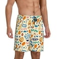 thumbnail image 2 of Kdxio Peanuts 8 Print Mens Sleep Shorts Bottoms Soft Comfy Pajama Wear Pants with Drawstring Pockets, 2 of 5