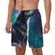 thumbnail image 1 of Balery Colorful Plant Wolf Bañador para hombre, shorts de playa de secado rápido con entrepierna y forro de compresión-Small, 1 of 6