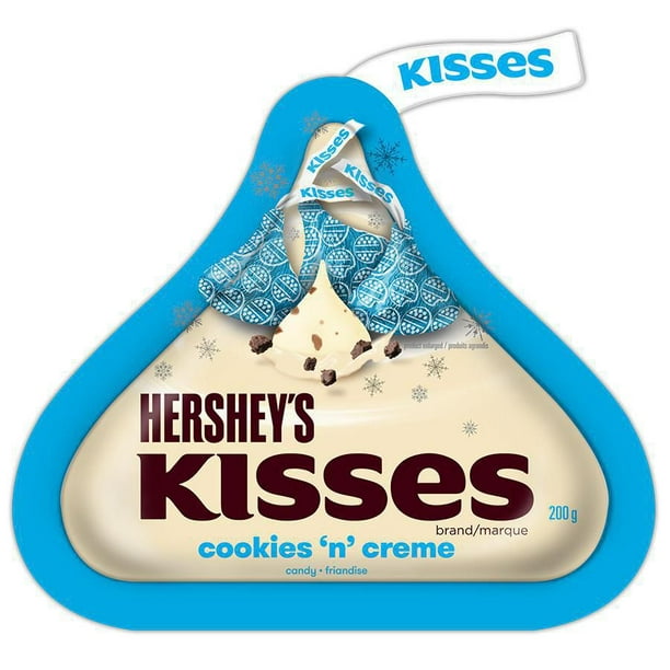Friandises du temps des Fêtes KISSES de HERSHEY’S BISCUITS ET CRÈME 200g