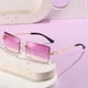 thumbnail image 2 of Gafas de sol cuadradas sin marco, gafas de sol de moda, gafas de sol de tendencia femenina, 2 of 5