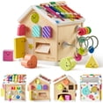 thumbnail image 1 of Activity Cube Tiny Land, madera Montessori 9 en 1, más de 1 año, 1 of 9