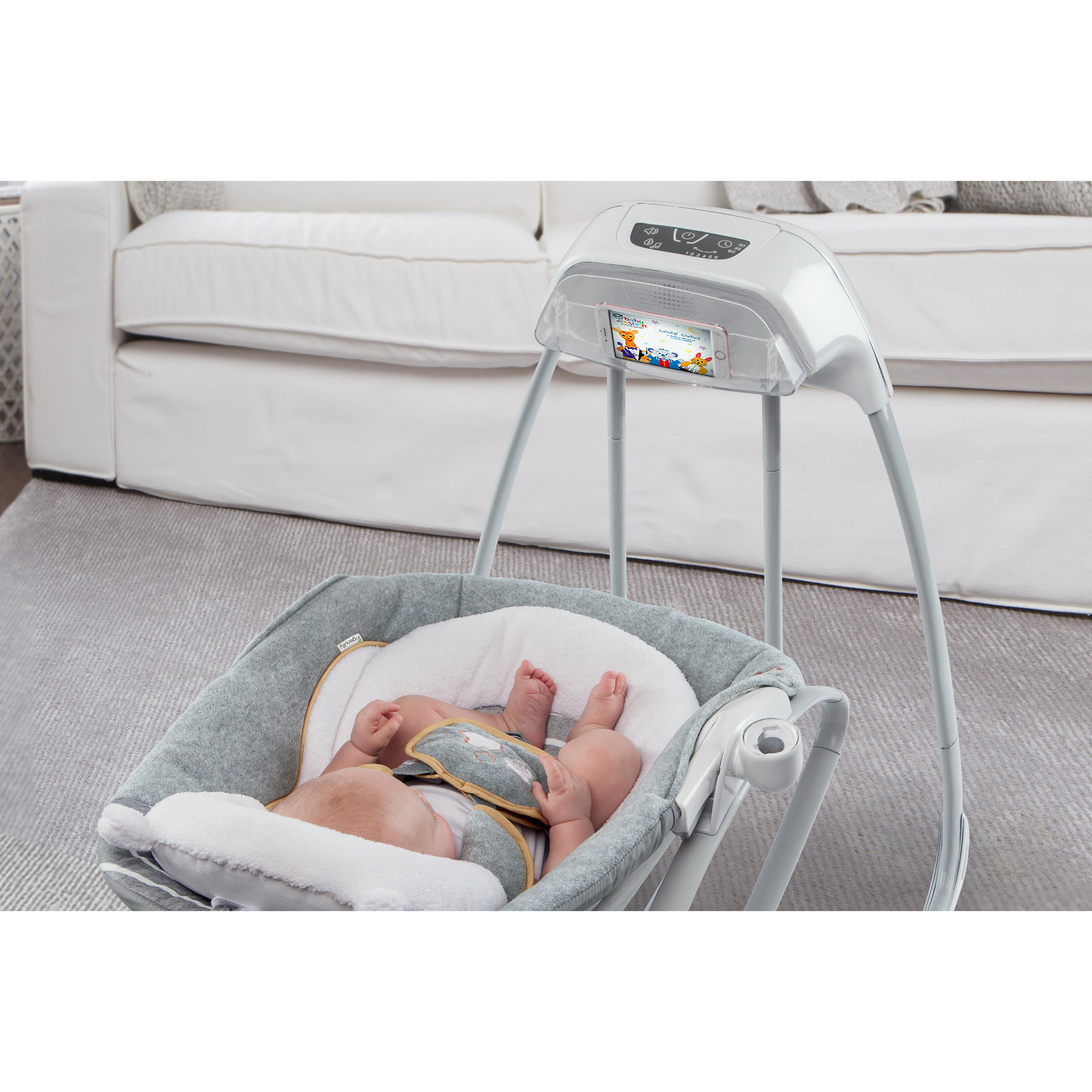 ingenuity boutique collection smartsize gliding swing & rocker