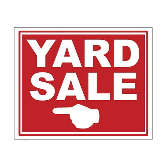 Yard Sale Yard Sign Left