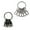 Black, variant on SagaSave Stainless Steel Keyring with 6 Carabiner Hook 8-Shaped Buckles for for Holding Keys Flashlights Silver