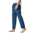thumbnail image 2 of hirigin Men's Pajamas Plaid Pants, Drawstring Elastic Mid Waist Comfy Soft Loose Lounge Sleep Pants for Spring Autumn, 2 of 5