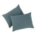 thumbnail image 4 of Better Homes & Gardens King Comforter Set, All-Season, 3-Piece, Nimbus Blue Block Weave, 4 of 9