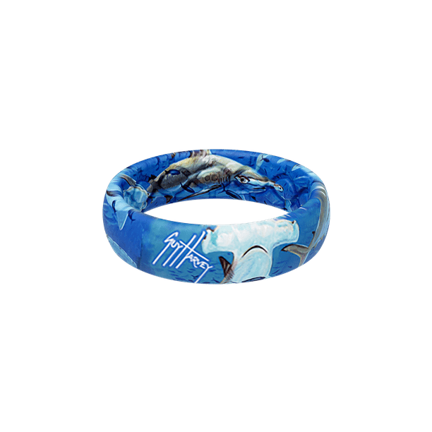Groove Life Groove Life Guy Harvey Hammerhead Thin Silicone Ring, Size