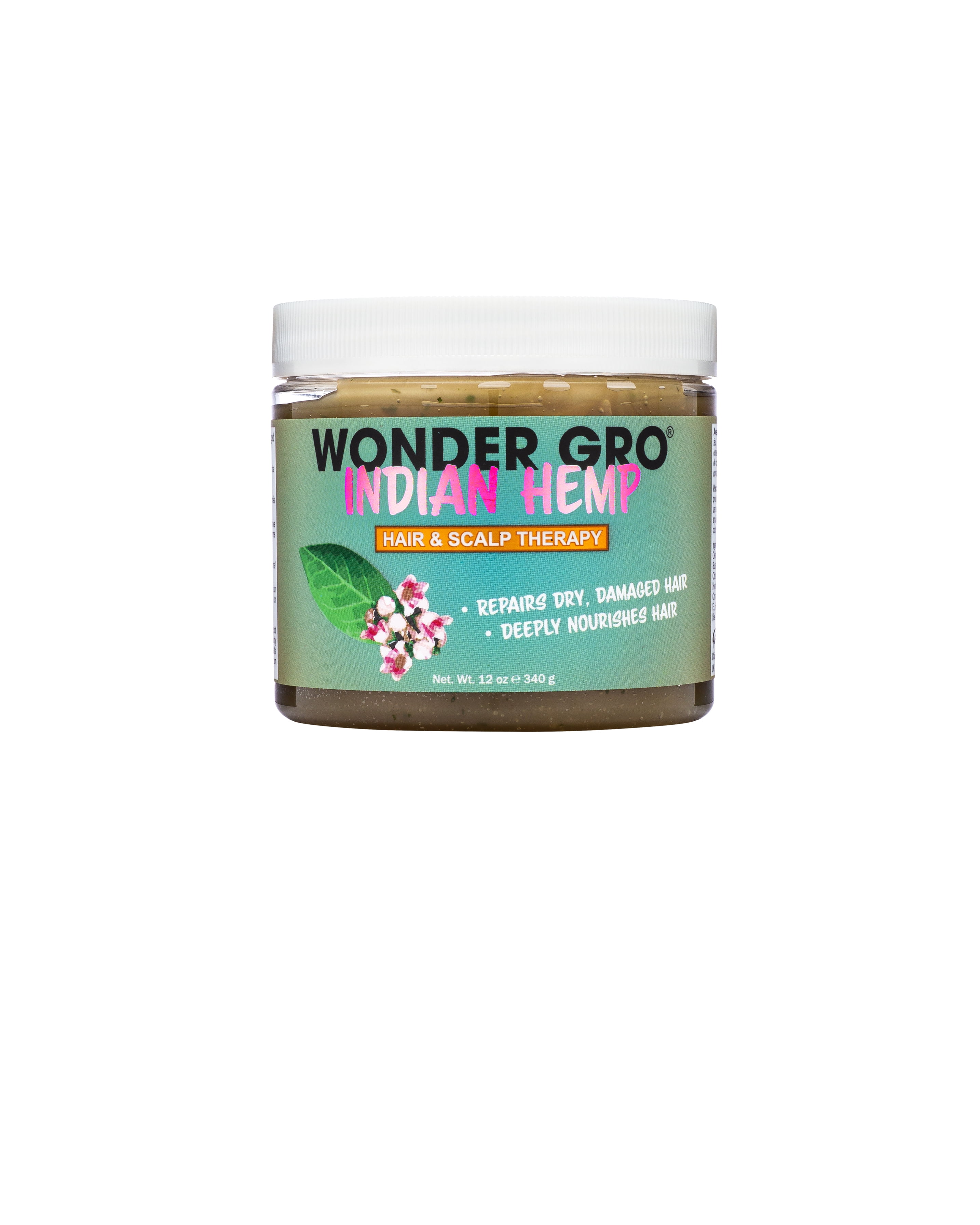 Wonder Gro Indian Hemp Hair Grease Pomade, 12 fl oz Hair Regrowth