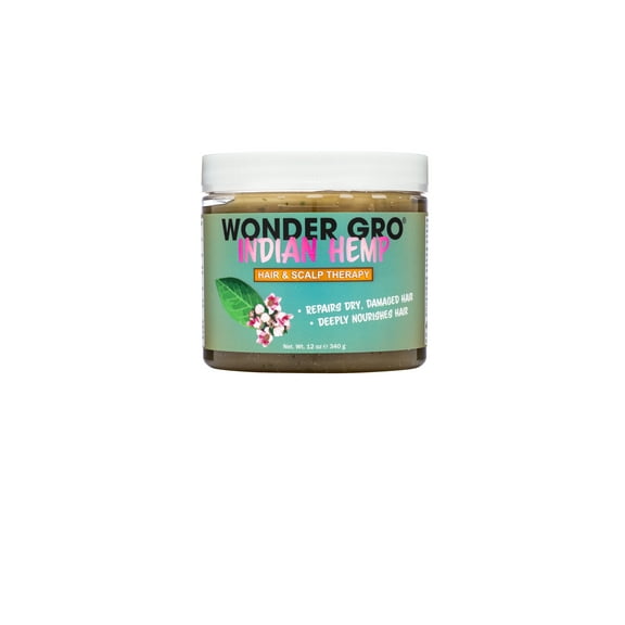 Wonder Gro Indian Hemp Hair Grease Pomade, 12 fl oz - Hair Regrowth Styling Treatment