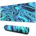 thumbnail image 1 of Master Your Game with our 31.5x11.8in Extended XL Mousepad - Non-Slip Rubber Base, Unique Black Marble Fluid Design, Perfect for Work and Gaming., 1 of 7