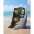 thumbnail image 4 of Farm Tractor Beach Towels Oversized Super Absorbent, Green Truck Country Rustic Field Harvester Lightweight Bath Towel Quick Dry Sets For Bathroom/Pool/Rv Camping/Beach Play/Gym Room/Picnic 35"x70", 4 of 8