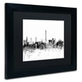 thumbnail image 4 of Trademark Fine Art "Paris France Skyline B&W" Canvas Art by Michael Tompsett, Black Matte, Black Frame, 4 of 4