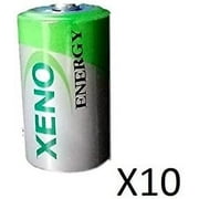 Xeno (10) ER14252 1/2 AA Lithium Batteries replaces TECELL SB-AA02, SB-AA02P