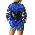 thumbnail image 6 of YueHuiYing Valentine Lover's round-neck Sweatshirt for Womens Love Heart Grahic Long Sleeve Shirt Casual Valentines Gifts Pullover Tops, 6 of 9