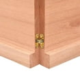 thumbnail image 3 of vidaXL Table Top Light Brown 140x50x(2-4)cm Treated Solid Wood Live Edge, 3 of 7
