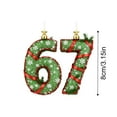 thumbnail image 2 of WEGFTDUOP Christmas 67 Acrylic Ornament Six Funny Xmas Holiday Ornament Funny 67 Decorations Meme Grandkid Gift For Christmas Tree Christmas Hanging Decor, 2 of 4