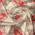 thumbnail image 5 of Ambesonne Ethnic Valance Pack of 2, Blooming Mandala Flowers, 54"X18", Ruby Beige Dark Coral, 5 of 5