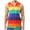 Multicolor Hooded Mesh Tank Top for Men, variant on HOOMEUMY Men's Colorful Fishnet Tank Top with Hood Mesh Sleeveless Tank Top Breathable Lightweight Casual UnderVest Multicolor XL