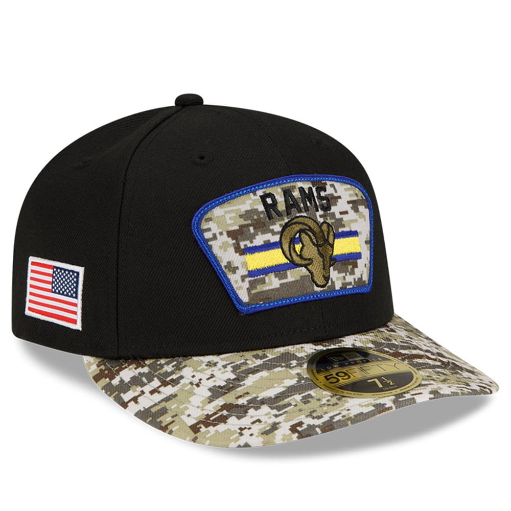 Black/Camo Los Angeles Rams 2021 Salute 